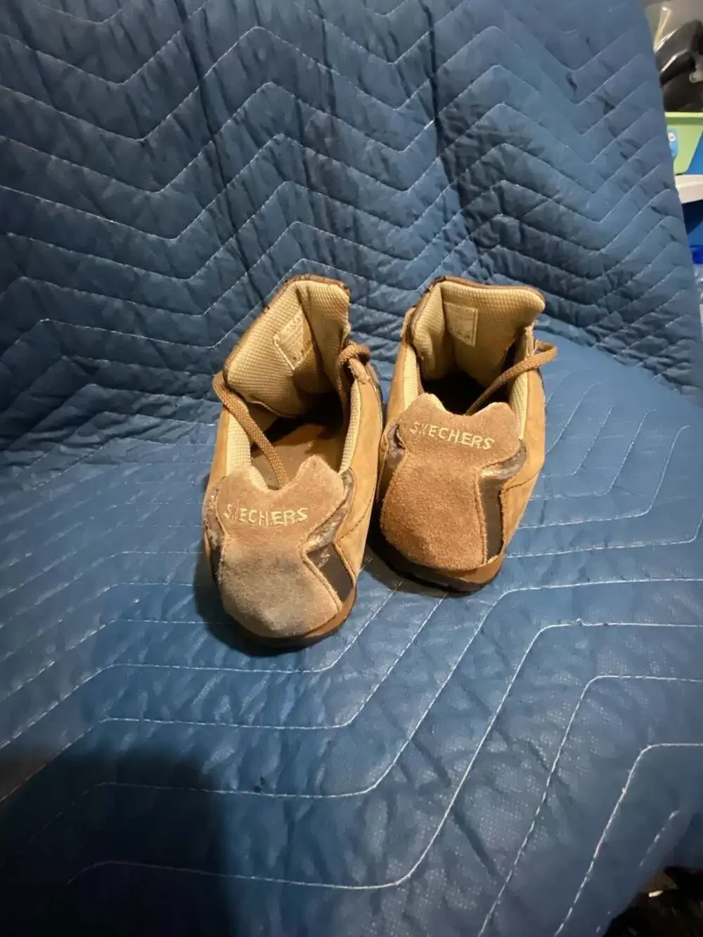 Skechers Biker Patrollers Brown Suede and Leather Sneakers SN 46071